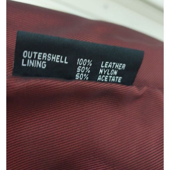 Whet Blu Black Leather Jacket Lg Genuine A-Line Soft Leather Sporty Jacket Lg - Picture 6 of 6